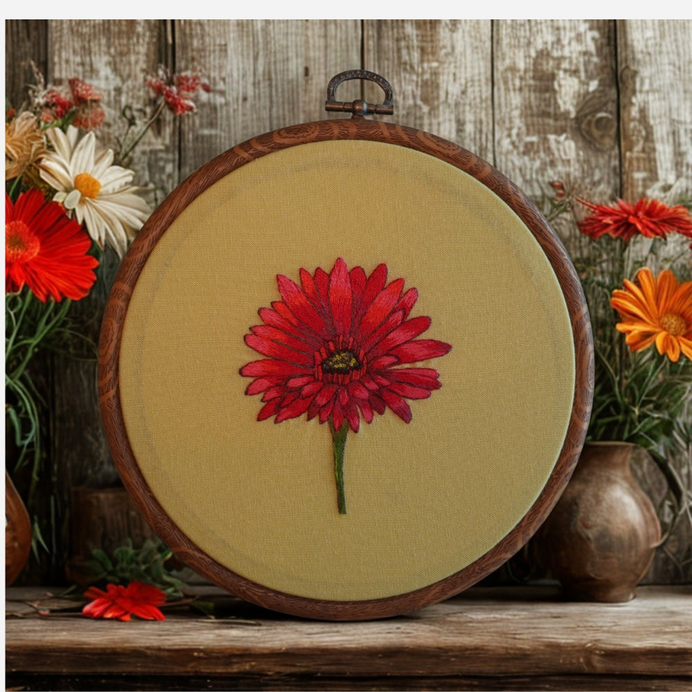 Embroidery Pattern: Gerbera