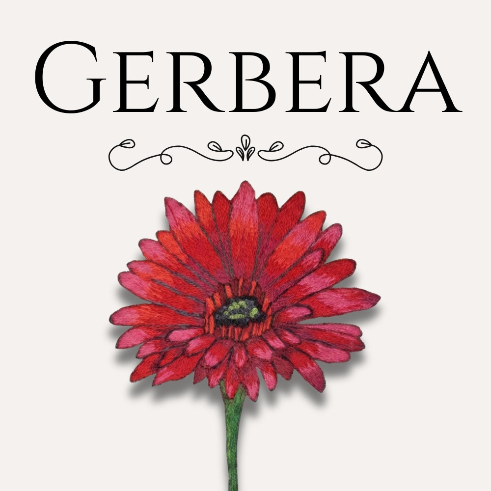 Embroidery Pattern: Gerbera