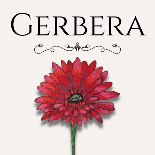 Embroidery Pattern: Gerbera